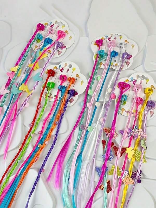 12 Stück/Set süße Prinzessin Stil Haarspangen, Mini Haarspangen Deko für Zöpfe, Mädchen Party Geschenke (Zufälliges Kärtchen)