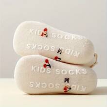 5 Pairs Of Baby Girls Solid Color Four Seasons Curled Socks - Multicolor - View 5