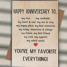 1 pièce Cartes d'anniversaire de mariage heureuses pour maris et épouses, cartes d'anniversaire de mariage douces pour couples, cartes d'anniversaire romantiques pour petits amis et petites amies, cartes de 4,72 po * 6,69 po