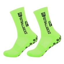 4pcs/Set Silicone Dot Anti-Slip Football/Sports Mid-Calf Socks, Outdoor Activities Suitable For Soccer, Running, Cycling, Hiking