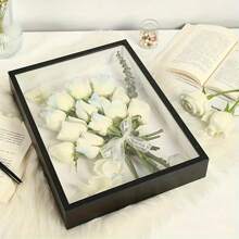 1pc Hollow Wooden Dry Flower Photo Frame, Home Decor Frame For Wall Decoration Or Poster Decoration, Ramadan Decoration, 5D Diamond Painting Display Frame, Suitable For DIY Crafts, Dry Flowers And Photos, For Birthday, Wedding, Anniversary, Graduation, Valentine's Day, Mother's Day, Easter And Other Holidays - Multicolor - View 16