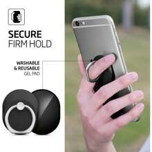 Phones Ring Style All Tablets Phone Phone Cell Black Grip/Stand/Holder Ring - For And Great