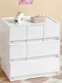 1 Stück Multi-Schubladen Plastik Desktop Aufbewahrungsbox, Organizer für Zimmer, Wohnzimmer, Badezimmer, Studentenwohnheim. Schmuck- und Kosmetikaufbewahrungsbox. Stapelbare Schubladendesign.