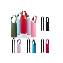 1/2 PCS Water Bottle Carrier With Shoulder Strap 16oz-21oz, Neoprene Sleeve Cup Holder Pouch With Carrying Handle For All Portable Sport Water Bottle, Back To School Supplies