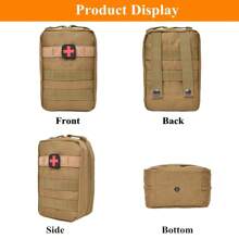 1pc Outdoor Portable Medical First Aid Kit, Travel Outdoor Survival Kit, Empty Wilderness Survival Bag