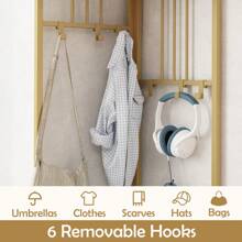 4-Tier Coat Rack 180cm Tall Entryway Shoes Shelf Organizer - White - View 2