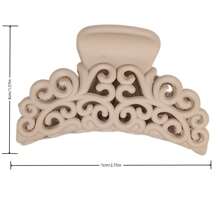 4 件空心发夹，中号，女士发饰，秋冬爪夹发夹发夹发夹发夹发夹秋季蝴蝶结适合度假装女士