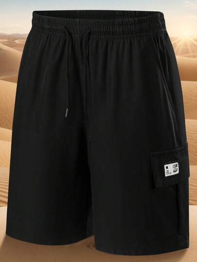 Men's Lightweight Cargo Shorts, Summer Sports Casual Loose Fit With Big Pockets, Bermuda Shorts
