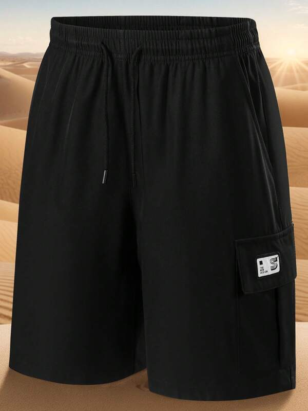 Men's Lightweight Cargo Shorts, Summer Sports Casual Loose Fit With Big Pockets, Bermuda Shorts