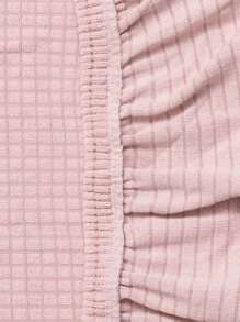 Funda de silla de oficina con reposabrazos altos de color rosa piel, impermeable e integrada, con forma elástica. Funda universal todo incluido para silla de computadora, silla de comedor de hotel, silla de maquillaje. - cuero rosa - Ver 11