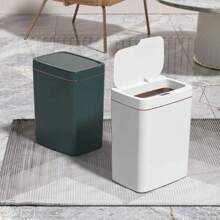 Smart Non-Contact Narrow Induction Trash Can Smart Home 15L Automatic Bagging Electronic Trash Can Smart Bathroomtrash Can White