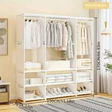 3-Tier, 2-Tier, 1-Tier Clothes Rack, Simple Multi-Functional Coat Rack, Floor Standing Clothing Hanger Drying Rack For Bedroom, Dorm