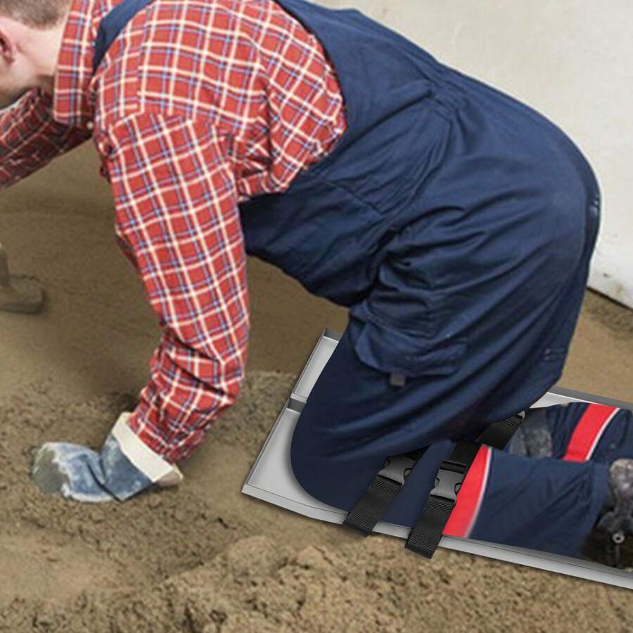 YUNRUX Concrete Spreader 30x8" Concrete Smoother Concrete Pusher Concrete Shovel Kneeboard Protectors - Silver - View 1