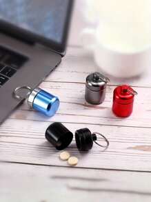 3Pcs/1Pc Mini Travel Storage Box Case - Water-Resistant Design For Protection Against Moisture, Aluminum Alloy Construction, Convenient Key Ring Attachment For Easy Carrying - Organize And Secure Your Daily Small Items For Outdoor Camping & Travel Holiday Essentials Holiday Travel Essentials Travel Bag Travel Accessories - Multicolor - View 4