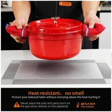 4/8pcs Heat Resistant Placemats, Outdoor Foldable Stain Resistant Coffee Mat, Non-Slip Place Mats For Dining Table, Waterproof Wipeable Thickened PVC Vinyl Woven Table Mats, Easy To Clean Machine Washable Wipeable Durable Kitchen Accessories, Home Party Decorations, For Camping Hiking Mountain Climbing Hiking Fishing Park Backyard And Car RV Travel