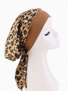 1pc Long Tail Ribbon Headband, Stretchy Wide-Brimmed Satin Wrap Turban Hat, Pirate Cap - Multicolor - View 10