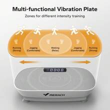 Máquina vibratoria de ejercicio, máquina de drenaje linfático, plataforma vibratoria de ejercicio para todo el Body para bienestar y acondicionamiento físico - Gris - Ver 4