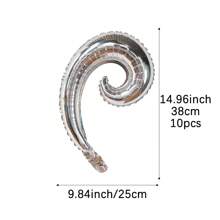 Mtrong Te 10个螺旋波浪形气球生日结婚周年庆典毕业节装饰室内外装饰房间装饰 - 彩色 - 查看 16