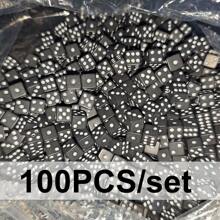 100个/套8毫米迷你骰子多色可选方角点骰子派对游戏配件点数游戏道具派对节日生日礼物ZSY - 彩色 - 查看 7