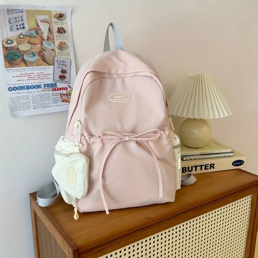 Stellar Threads    Cute And Fresh Bow For Middle School Girls, High School Backpack