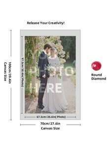 [5D Diamond Painting Kit People] Custom 5D Diamond Painting Kit - Personalized Full Round Diamond Art Craft With People Theme - High Quality Canvas DIY Mosaic Embroidery Set For Home Decor And Memory Preservation 1.2K+ Sold Sold By JHYICAI 4.9 #7 - Multicolor - View 39