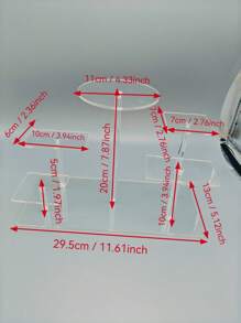 1-Pc Luxury Transparent Acrylic Multi-Layer Display Shelf|Charm Upgrade Bedroom Bathroom Care Products Storage Rack & Figure Display Artifact - Clear - View 4