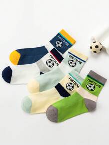 5 Pairs Boys' Mesh Football Ankle Socks - Breathable And Comfortable, Suitable For All Seasons - Multicolor - View 4