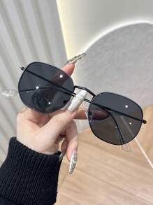 1pc Spring Popular Design Hot Girl Style Delicate Women Fashion Glasses For Driving Daily Life Rave Party Street Snap Musical Festival Beach Accessories Suitable For All Face Shapes - Multicolor - View 12