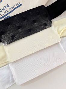 2 pièces Leggings à motif en forme de cœur, pantalon serré respirant et extensible pour bébé fille. Collants résille de couleur unie, convenant pour le port quotidien, à assortir avec des jupes et des chaussures, printemps/été