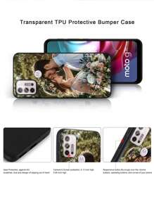 1 pieza Funda de teléfono suave de TPU con estilo de sobre personalizada para parejas para el modelo G5 G2025