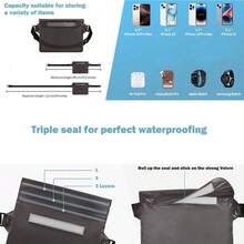 Waterproof Bag With Adjustable Waist Strap, Dry Bag To Safely Store Phone And Valuables, Keeps Items Dry, Ideal For Kayaking, Beach, Camping And Swimming Activities - Multicolor - View 3