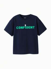 Balabala 兒童短袖快乾T恤，輕便 - 深藍 - 查看 5