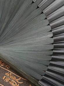 经典炫酷黑古扇黑色折扇男扇子夏季降温手持扇礼物 - 彩色 - 查看 3