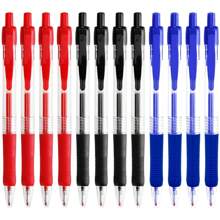 4/12 paquetes de bolígrafos de gel, tinta negra de secado rápido de 0.5 mm, bolígrafos de punta fina de escritura suave, serie de alta gama para oficina, útiles escolares (negro, rojo, azul) de vuelta a clases