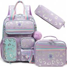 3PCS Girls' Backpack For Elementary School Girls' Backpack Backpack Set With Adjustable Shoulder Straps Lunch Bag And Pencil Case 3 Pieces Handheld Backpack - 189 Girls Schoolbag - View 17