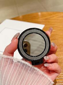 1 件磁性手机支架磁性手机背贴百搭支架镜面蝴蝶闪光