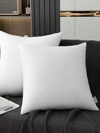 1pc Wit ative Kussen Moderne Polyester Fiber Rectangle High Elastic Core Lumbar Pad, Convenient Home, Office, Camping, Bedding, Inserts, Pillows Bed view 7