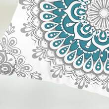 2pcs Mandala Dahlia & Compass Design Pattern Pillow Cover, Modern Style Polyester Square Home Decor Cushion Cover With Zipper Closure, Suitable For Sofa, Bed, Bedroom, Living Room