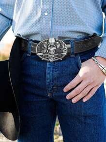 1pc Western Style Vintage Business Casual leren riem