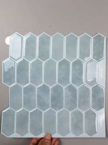 1/10 PIEZAS Azulejos autoadhesivos de mosaico hexagonal moderno - Azulejos de pared para cocina y baño DIY, adhesivos de mosaico impermeables y autoadhesivos - Disponibles en varios colores, Pegatinas, Vinilos decorativos para el hogar, Artículos de decoración de primavera para renovar tu hogar, Pegatinas de decoración de rama para la cocina - Multicolor - Ver 7