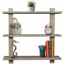 Sorbus Floating Shelf, Asymmetric Square Wall Shelf, Decorative Hanging Display