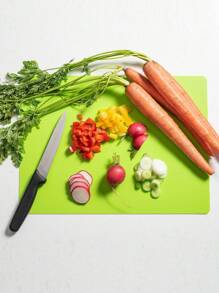 1 Stück extra dicke flexible Schneidmatte zum Kochen, Kunststoff Schneidebrett Set für die Küche, rutschfestes Schneidebrett mit farbigem Futter, flexibles Schneidebrett, für Küche, Kunststoff Schneidebrett, rutschfestes Schneidebrett für Fleisch und Gemüse, Outdoor Camping Schneiden