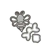 1pc Bee Metal Cutting Dies Stencils Die Cut For DIY Scrapbooking Album Paper Card Embossing Crafts - Silver - View 4