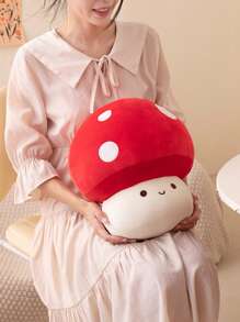 Almohada de peluche con forma de hongo y colgantes, juguete de peluche con forma de hongo relleno y adorable, almohada de peluche con forma de hongo para decoración de habitación y regalo para niños