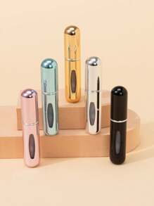 1/3/5/10pcs Portable Refillable Perfume Bottle, 5ml Travel Size Spray Bottle, Cosmetic Sample Container(Random Color)