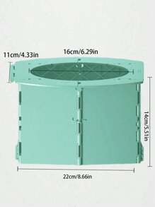 儿童便携式折叠马桶，适用于露营和徒步旅行紧急情况，采用ABS塑料制成，多功能储物盒，户外应急车载马桶，也适用于成人，推荐用于公路旅行。旅行必备品。