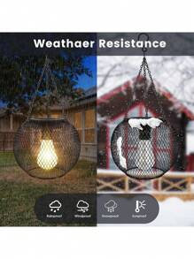 1Pc Solar Lanterns Outdoor,Upgraded Solar Lights For Outside Decorative Outdoor Hanging Lights Solar Lantern Lighting For Yard Garden Patio Pathway Tree - Warm White - View 7
