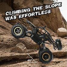 4DRC 1:12/1:16 RC Car MonsterTruck Fjärrkontroll Bilar Off-Road Big Wheel 4WD 2,4Ghz Barnleksak,Födelsedagspresenter,Semesterpresenter. Uppladdningsbara batterier. - Svart - Visa 3