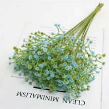 36 件 Real Touch 人造满天星花束，适用于婚礼、订婚、家居和办公室装饰 - 抗氧化、多色（不含花瓶）、婚礼装饰 | 栩栩如生的花朵 | 真正的塑料花、青少年淋浴装饰