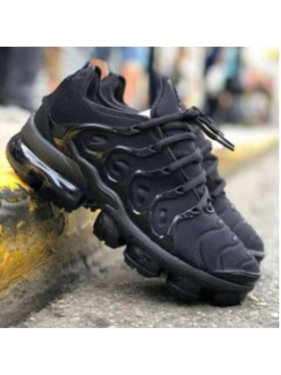 Men's And Women's Sports Tennis Shoes With Soft And Durable Vapor Bubble Sole - 黑色 - 查看 1